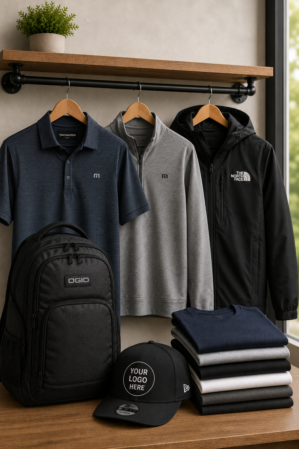 Team wearing branded workwear