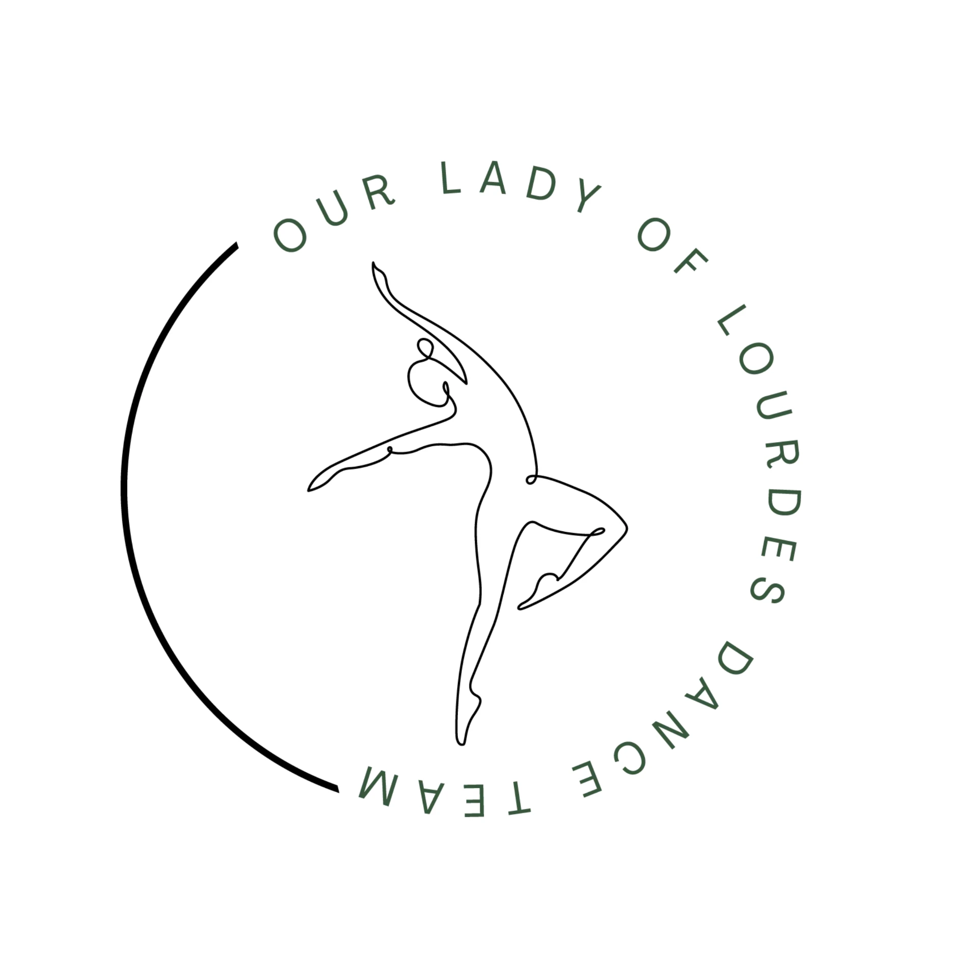 Our Lady of Lourdes Dance Team logo
